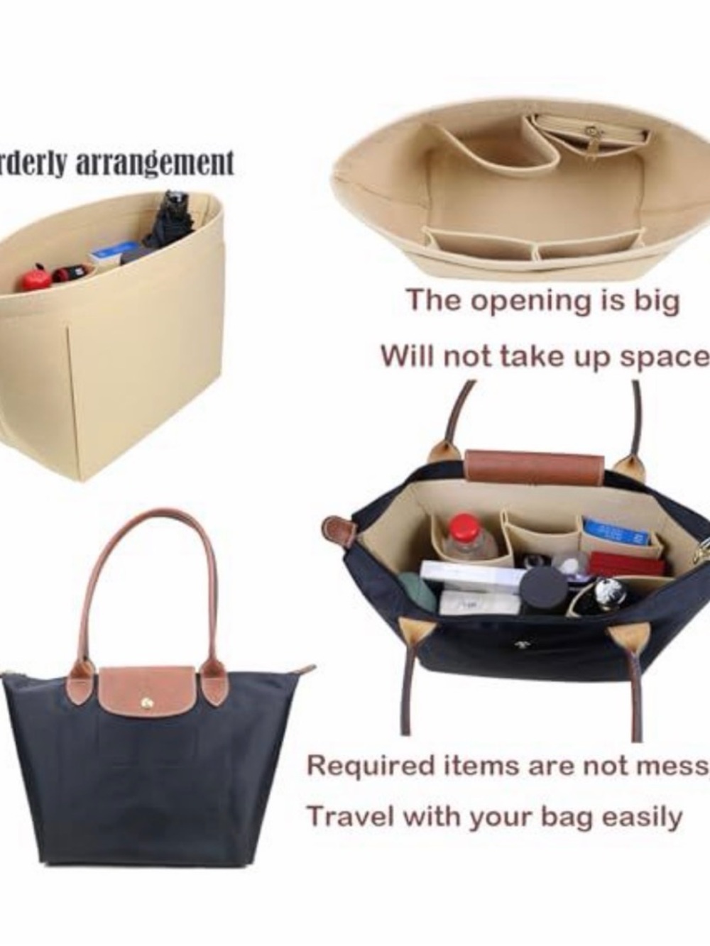 Purse Insert for Longchamp Tote - Picture 4 of 4